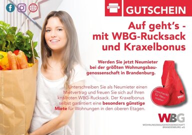 Wohnung zur Miete 328 € 3 Zimmer 60,7 m² 4. Geschoss frei ab 01.05.2025 Venise-Gosnat-Straße 10 Nord Brandenburg 14770