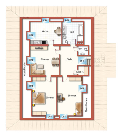 Wohnung zur Miete 850 € 3 Zimmer 105 m² 1. Geschoss Grossgeschaidt 213 Großgeschaidt Heroldsberg 90562