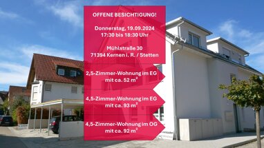 Wohnanlage zum Kauf provisionsfrei als Kapitalanlage geeignet 340.000 € 52 m² Mühlstraße 30 Stetten Kernen im Remstal 71394