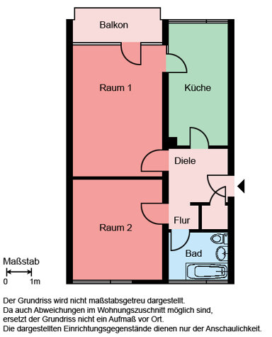 Wohnung zur Miete 419 € 2 Zimmer 62,8 m² 2. Geschoss frei ab 14.03.2025 Bremsheide 16 Hombruch Iserlohn 58638