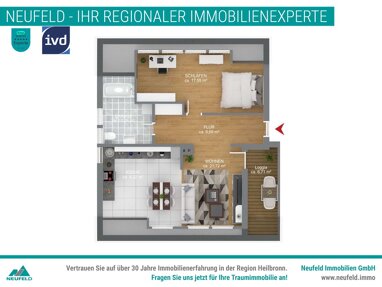 Wohnung zum Kauf 209.900 € 2 Zimmer 66 m² Wilhelmstraße 64 Neckarsulm Neckarsulm 74172