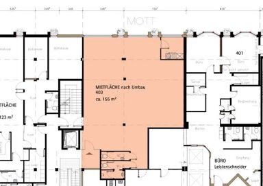 Büro-/Praxisfläche zur Miete provisionsfrei 163 m² Bürofläche Bahnhofstr. 10-14 St. Wendel St. Wendel 66606