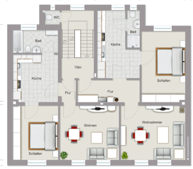 Wohnung zur Miete 330 € 2 Zimmer 52 m² 1. Geschoss frei ab sofort Karlstr. 11 Mitte I Gladbeck 45964