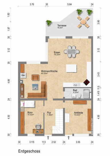 Reihenendhaus zur Miete 2.550 € 6 Zimmer 175 m² 286 m² Grundstück frei ab 01.07.2025 Fritz-Walter-Str. 15 Neufahrn Neufahrn 85375