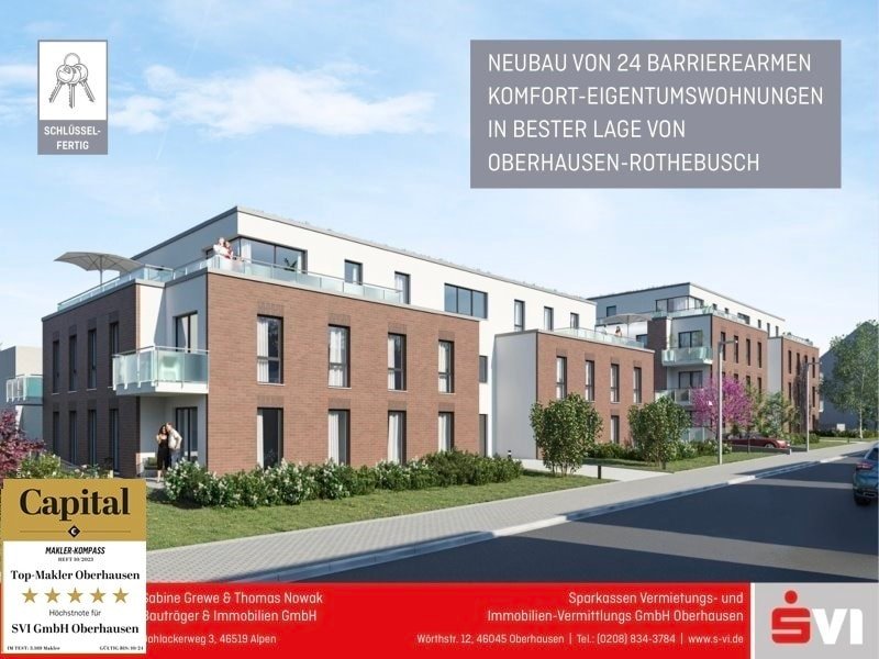 Wohnung zum Kauf Provisionsfrei 368.000 € 3,5 Zimmer 96 m² Osterfeld - Ost Oberhausen 46119