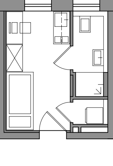 Apartment zum Kauf provisionsfrei als Kapitalanlage geeignet 149.000 € 1 Zimmer 15 m² Ailingerstr. 55 Friedrichshafen - Mitte 3 Friedrichshafen 88045