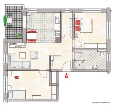 Wohnung zum Kauf Provisionsfrei 309.000 € 3 Zimmer 72,6 m² Langlau Pfofeld 91738