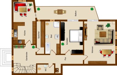 Wohnung zum Kauf Provisionsfrei 229.000 € 2 Zimmer 125 m² Geilshausen Rabenau 35466