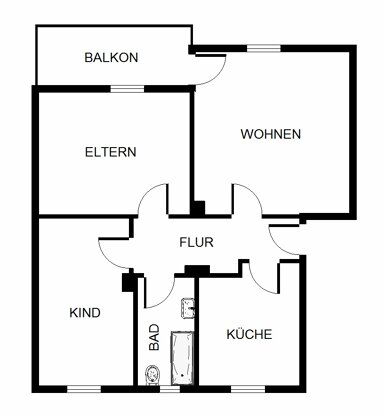 Wohnung zur Miete 469 € 3 Zimmer 65,1 m² 1. Geschoss Polsumer Straße 138 Hassel Gelsenkirchen 45896