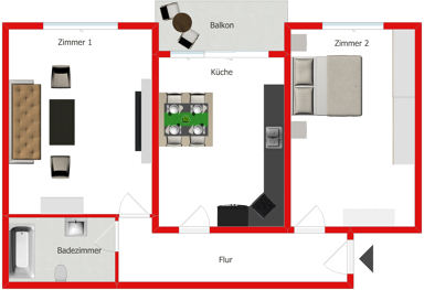 Wohnung zum Kauf provisionsfrei als Kapitalanlage geeignet 150.000 € 2 Zimmer 83,7 m² Irlich Neuwied 56567