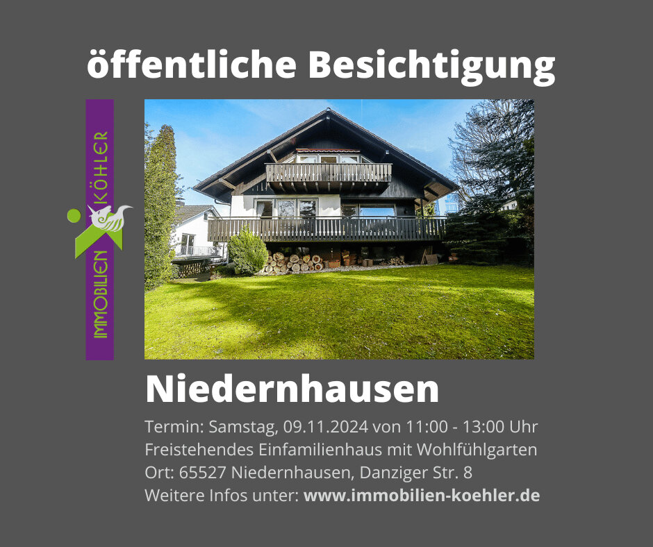 Einfamilienhaus zum Kauf provisionsfrei 550.000 € 5 Zimmer 160 m²<br/>Wohnfläche 783 m²<br/>Grundstück Niedernhausen Niedernhausen 65527