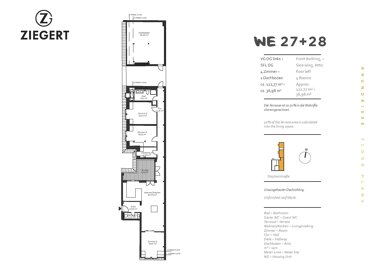 Wohnung zum Kauf Provisionsfrei 394.196 € 4 Zimmer 122,8 m² 6. Geschoss Stephanstraße 11 Moabit Berlin 10559