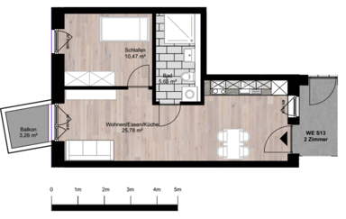 Wohnung zur Miete 892 € 2 Zimmer 48,7 m² 3. Geschoss frei ab sofort Sörensenstr. 14-16 Gaarden - Süd / Kronsburg Bezirk 4 Kiel 24143