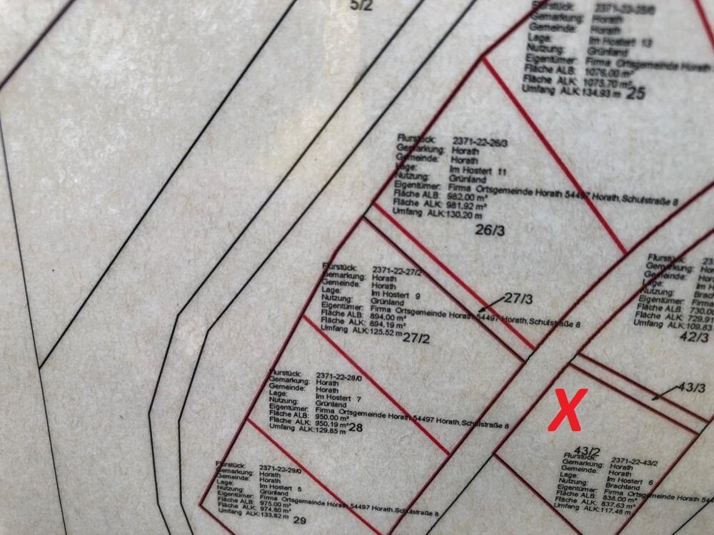 Grundstück zum Kauf 35.000 € 838 m²<br/>Grundstück Horath 54497