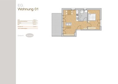 Terrassenwohnung zum Kauf Provisionsfrei 279.760 € 2 Zimmer Vilsbiburg Vilsbiburg 84137