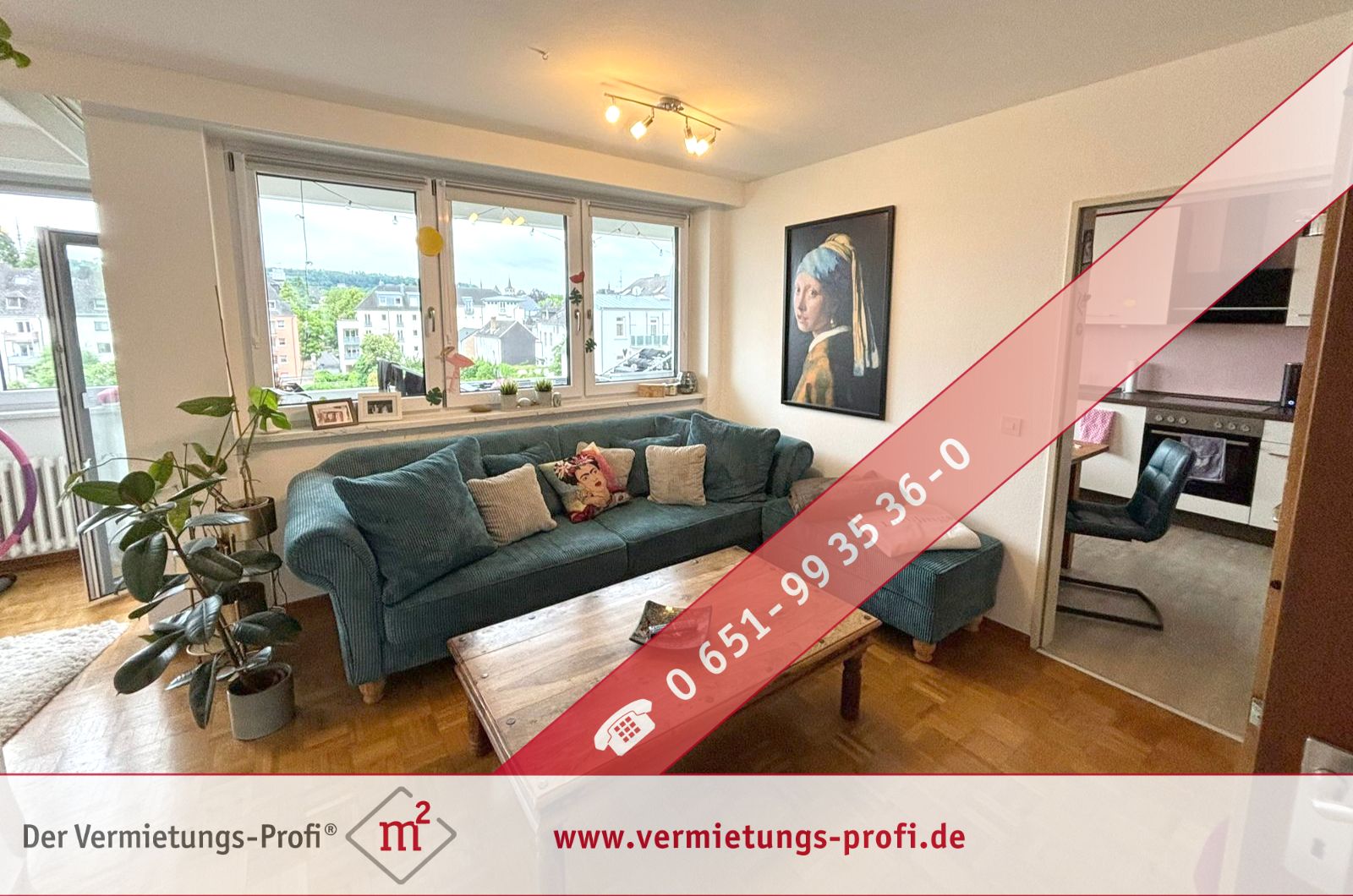 Wohnung zur Miete 770 € 3 Zimmer 92 m²<br/>Wohnfläche 3. Stock<br/>Geschoss Maximin 6 Trier 54292