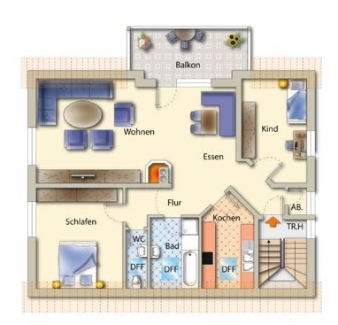 Wohnung zum Kauf 215.000 € 3 Zimmer 82,2 m² 2. Geschoss Ichenhausen Ichenhausen 89335
