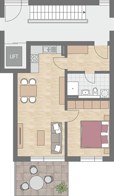 Wohnung zum Kauf Provisionsfrei 295.000 € 2 Zimmer 53 m² Kressbronn Kressbronn 88079