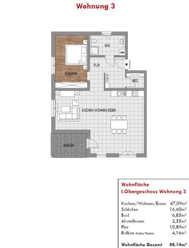 Wohnung zur Miete 900 € 2 Zimmer 80 m² frei ab 01.01.2025 Riedweg 2+4 Wernberg Wernberg-Köblitz 92533