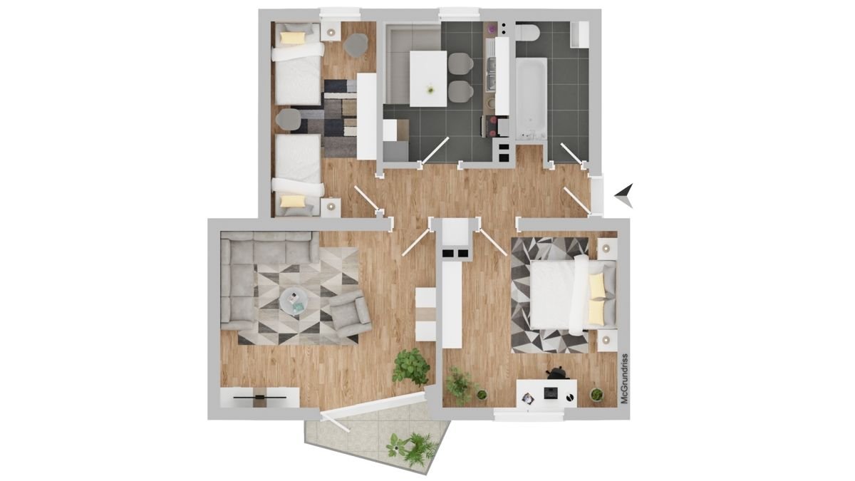 Wohnung zum Kauf 160.000 € 3 Zimmer 70,2 m²<br/>Wohnfläche EG<br/>Geschoss Rehbühl Weiden 92637