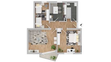 Wohnung zum Kauf 160.000 € 3 Zimmer 70,2 m² EG Rehbühl Weiden 92637