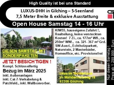 Doppelhaushälfte zum Kauf provisionsfrei 1.299.999 € 7 Zimmer 177 m² 321 m² Grundstück Neugilching Gilching 82205