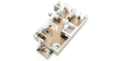 Wohnung zum Kauf Provisionsfrei 516.230 € 3 Zimmer 72,2 m² 2. Geschoss Weststadt Ulm 89077