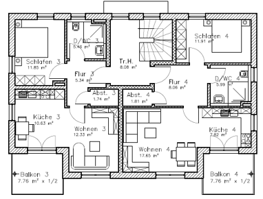 Wohnung zum Kauf Provisionsfrei 359.000 € 2 Zimmer 55 m² 1. Geschoss Peißenberg Peißenberg 82380