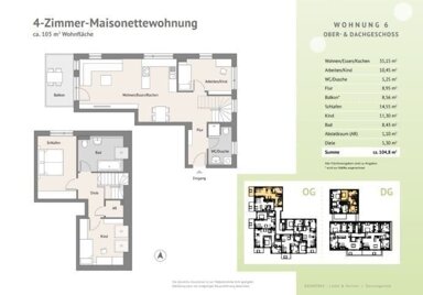 Maisonette zum Kauf provisionsfrei 740.000 € 4 Zimmer 105 m² 1. Geschoss frei ab sofort Sonnengartenstr. 10 Thon Nürnberg 90425