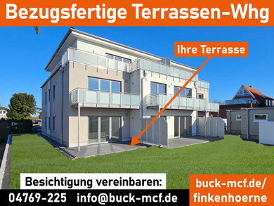 Terrassenwohnung zum Kauf provisionsfrei 288.500 € 3 Zimmer 74,7 m² EG frei ab sofort Finkenhörne 1 Cadenberge 21781