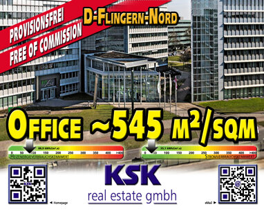Bürogebäude zur Miete Provisionsfrei 13 € 545,2 m² Bürofläche Düsseltal Düsseldorf 40237