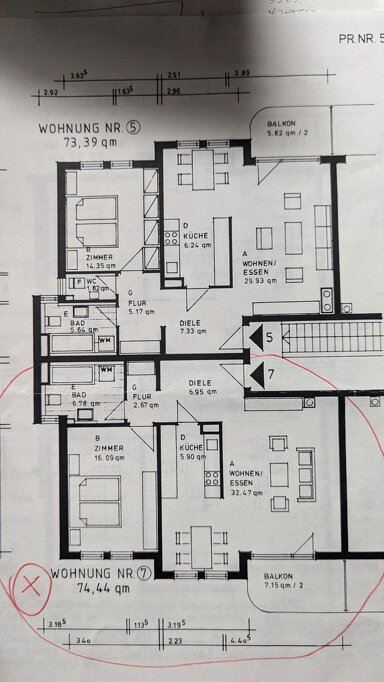 Wohnung zum Kauf provisionsfrei 254.000 € 2 Zimmer 75 m² 1. Geschoss frei ab 01.02.2025 Untere Bahnhofstraße 19 Durmersheim Durmersheim 76448