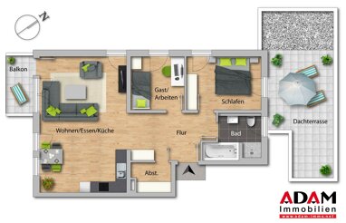 Wohnung zur Miete 980 € 3 Zimmer 94 m² Schmalzgrube 9b Kehl - Sundheim Kehl 77694
