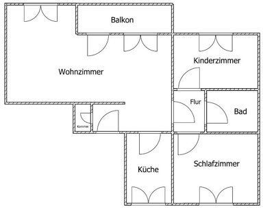 Wohnung zur Miete 831 € 2,5 Zimmer 59,6 m² 1. Geschoss frei ab 15.04.2025 Volkardeyer Weg 13 Lichtenbroich Düsseldorf 40472