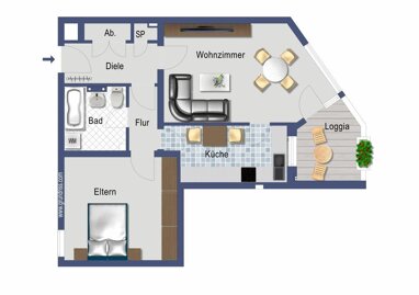 Wohnung zum Kauf Provisionsfrei 210.000 € 2 Zimmer 62 m² 3. Geschoss Merheimer Straße 170 Nippes Köln 50733