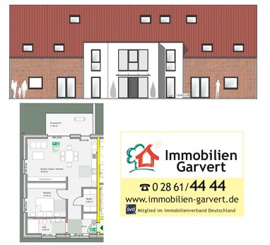 Terrassenwohnung zum Kauf Provisionsfrei 303.100 € 2 Zimmer 76 m² Borken Borken 46325