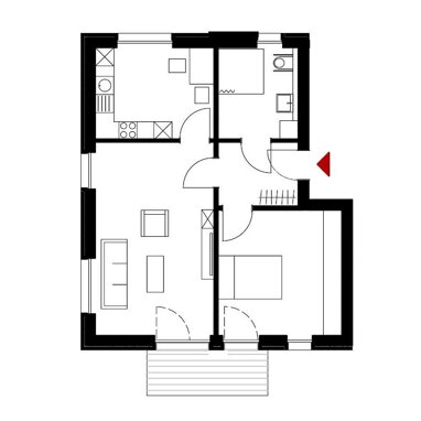 Wohnung zur Miete 630 € 2 Zimmer Neustift Freising 85356