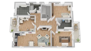 Wohnung zum Kauf 245.000 € 4 Zimmer 131 m² 2. Geschoss Obernzenn Obernzenn 91619