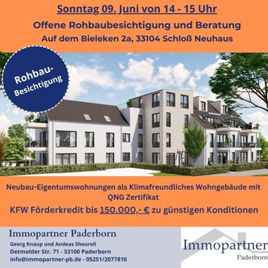Wohnung zum Kauf Provisionsfrei 444.700 € 3 Zimmer 91,7 m² 2. Geschoss Auf dem Bieleken 2a Schloß Neuhaus Paderborn 33104