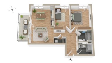 Wohnung zur Miete 1.388 € 3 Zimmer 86,8 m² 2. Geschoss Gaarden - Ost Bezirk 1 Kiel 24143