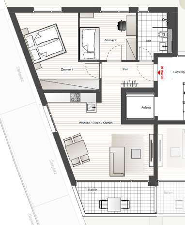 Wohnung zum Kauf 371.900 € 3 Zimmer 68 m² 1. Geschoss Sonnenhalde 3 Amorbach Neckarsulm 74172