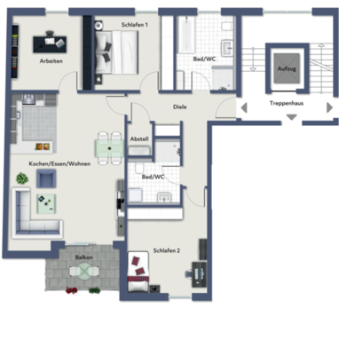 Wohnung zum Kauf 723.500 € 4 Zimmer 114,9 m² Veillodter Straße 22-24 Maxfeld Nürnberg 90409