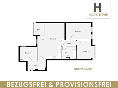 Wohnung zum Kauf provisionsfrei 399.000 € 4 Zimmer 85 m² 2. Geschoss frei ab sofort Kienhorststrasse 88 B Reinickendorf Berlin 13403