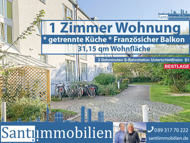 Wohnung zur Miete 610 € 1 Zimmer 31,2 m² 1. Geschoss Lohhof Unterschleißheim 85716