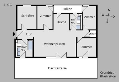 Penthouse zum Kauf 676.000 € 5 Zimmer 127 m² 3. Geschoss Hausen Stuttgart 70499