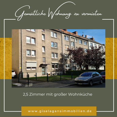 Wohnung zur Miete 330 € 2,5 Zimmer 62,8 m² 2. Geschoss Hibernia Straße 54 Herne-Süd Herne 44623