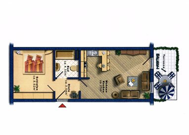 Terrassenwohnung zum Kauf 219.000 € 2 Zimmer Haslach Traunstein 83278