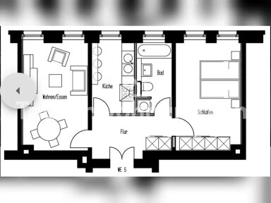 Wohnung zur Miete Tauschwohnung 416 € 2 Zimmer 53 m² 1. Geschoss Connewitz Leipzig 04277