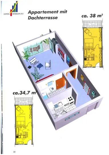 Wohnung zur Miete 376 € 1 Zimmer 37,6 m² 4. Geschoss Eilenburger Straße 59 Reudnitz-Thonberg Leipzig 04317