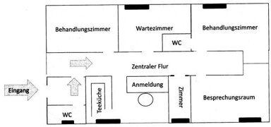 Praxis zur Miete 1.150 € 5 Zimmer 101 m² Bürofläche Steinweg - Pfaffenstein Regensburg 93059